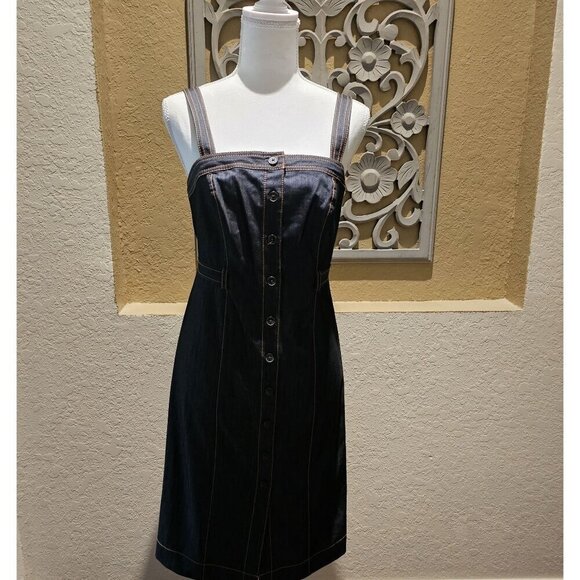Calvin Klein Dresses & Skirts - Calvin Klein Women's Denim Button-Front Midi Dress 10P W NEW W OUT Tags